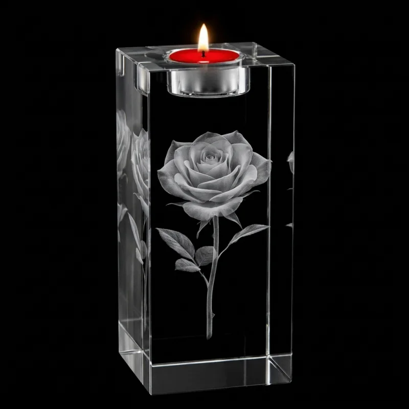 Bougeoir cristal – 50×150×50mm